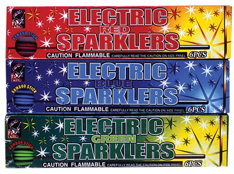 SHOGUN COLOR SPARKLERS RED, BLUE, GREEN 7"